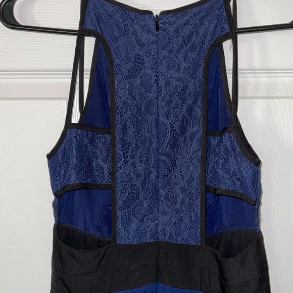 BCBGeneration blue and black floor length dress. Like new condition! - Picture 3 of 8